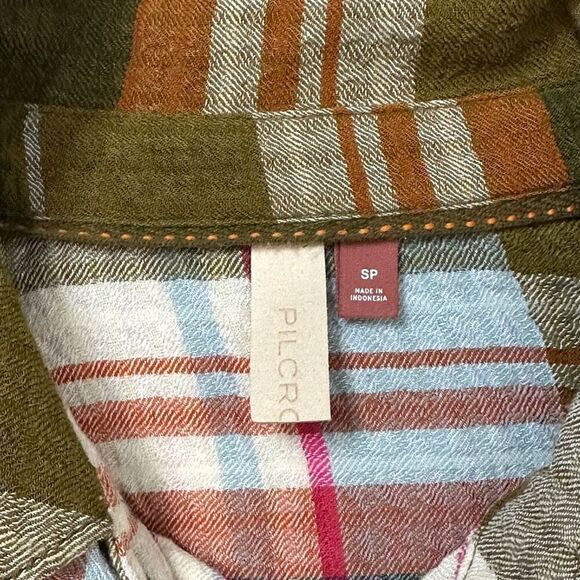 Pilcro Side Slit Oversized Tunic Longline SP Boho Cottage Western Forest Grunge - Picture 7 of 10